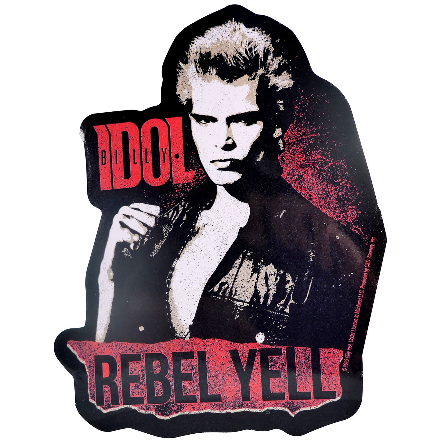 Billy Idol Rebel Yell Sticker Front