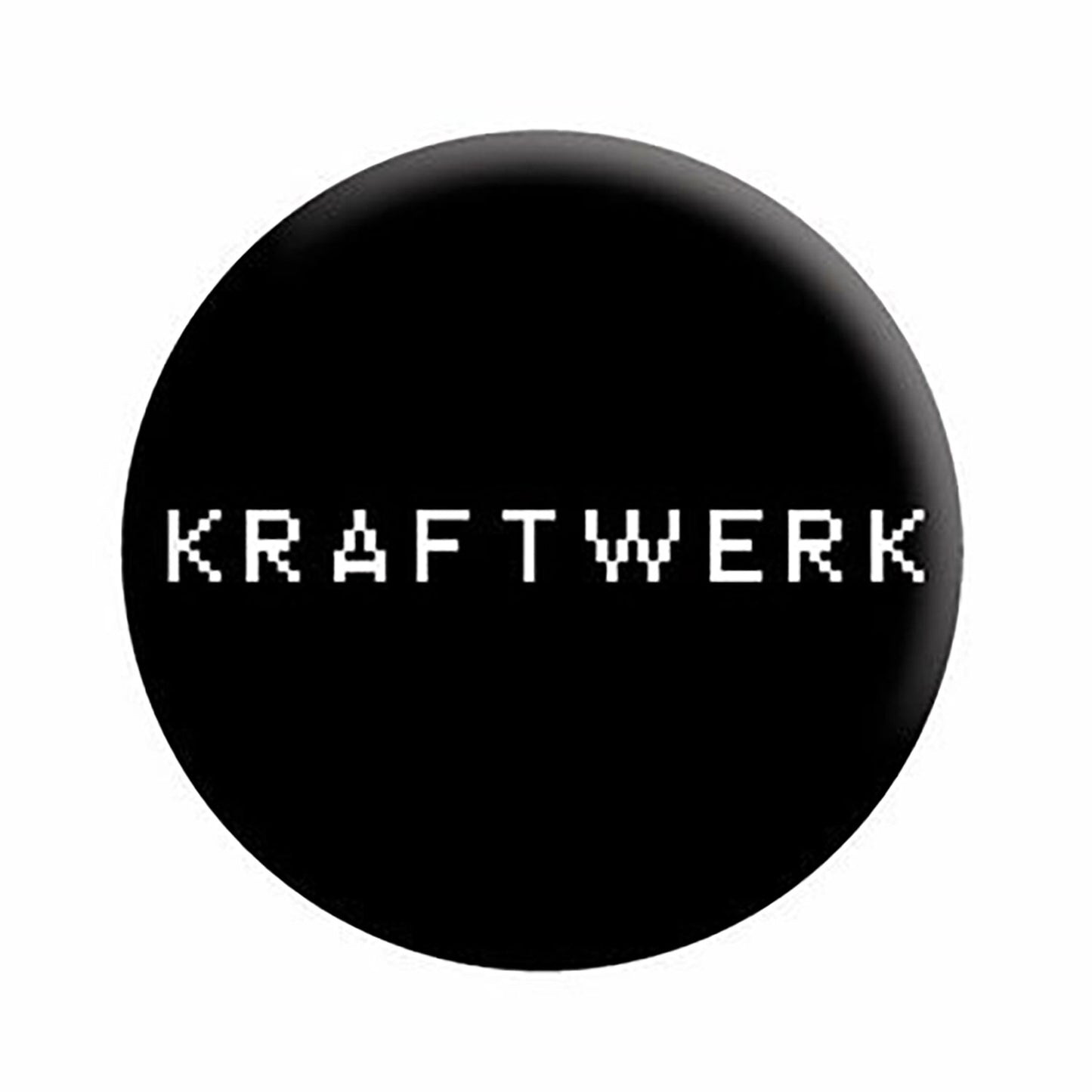 Kraftwerk Pixel Logo Button Front