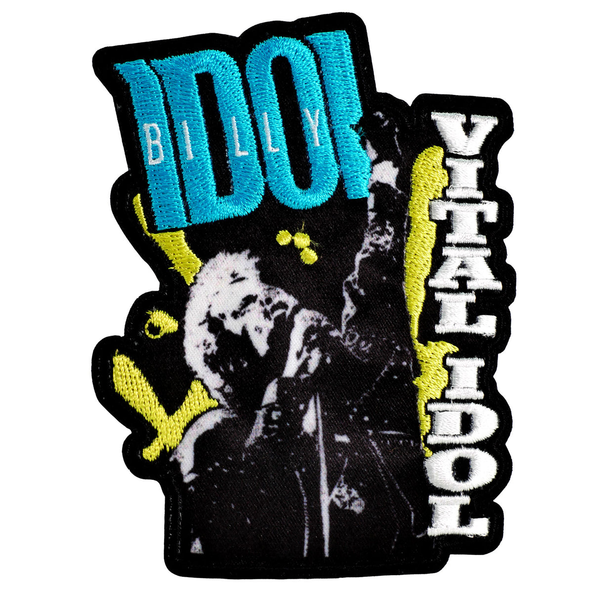 Billy Idol Vital Idol Embroidered Patch Front
