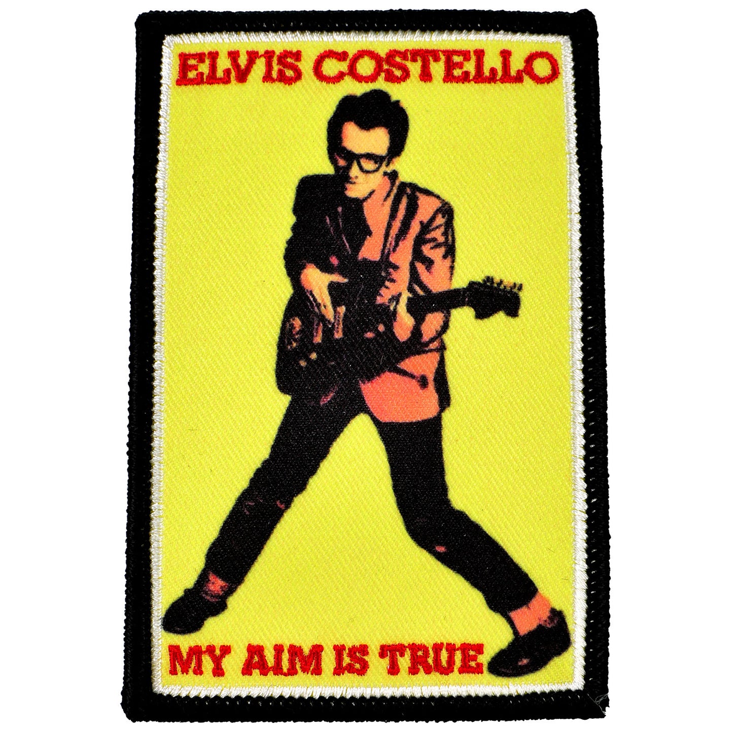 Elvis Costello My Aim Is True Embroidered Patch Front