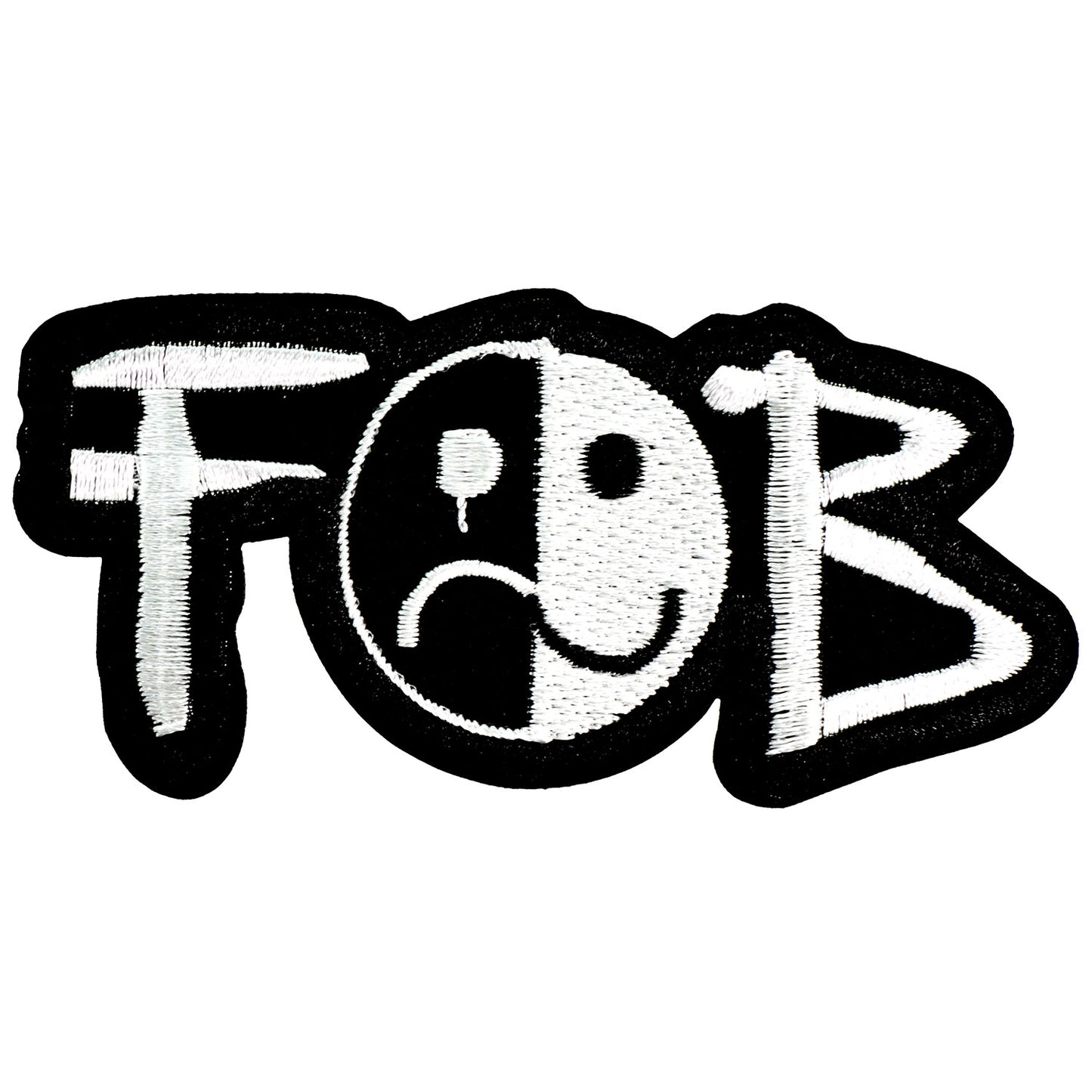 Fall Out Boy Smiley Logo Embroidered Patch Front