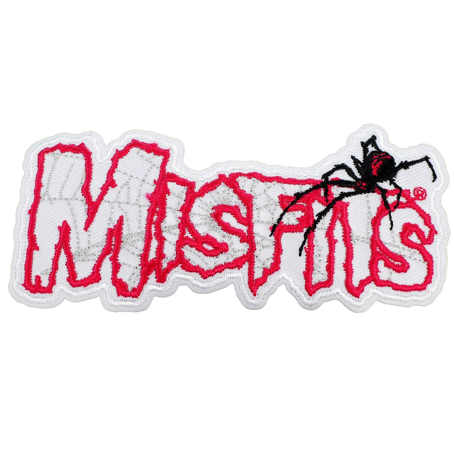 Misfits Spider Web Logo Embroidered Patch Front