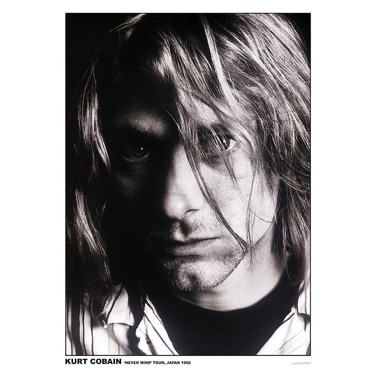 Nirvana Kurt Cobain Japan 1992 Import Poster Front