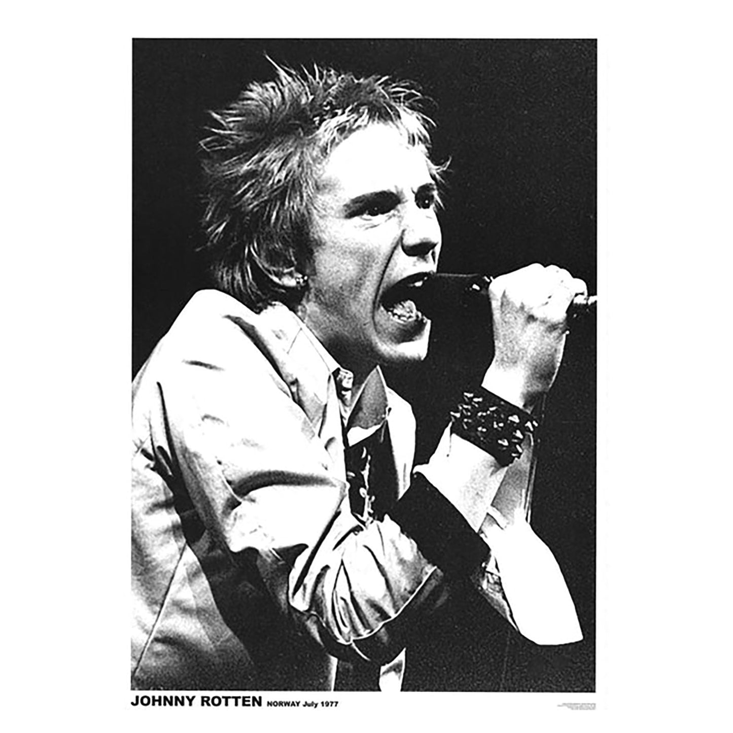 Sex Pistols Johnny Rotten 1977 Import Poster Front