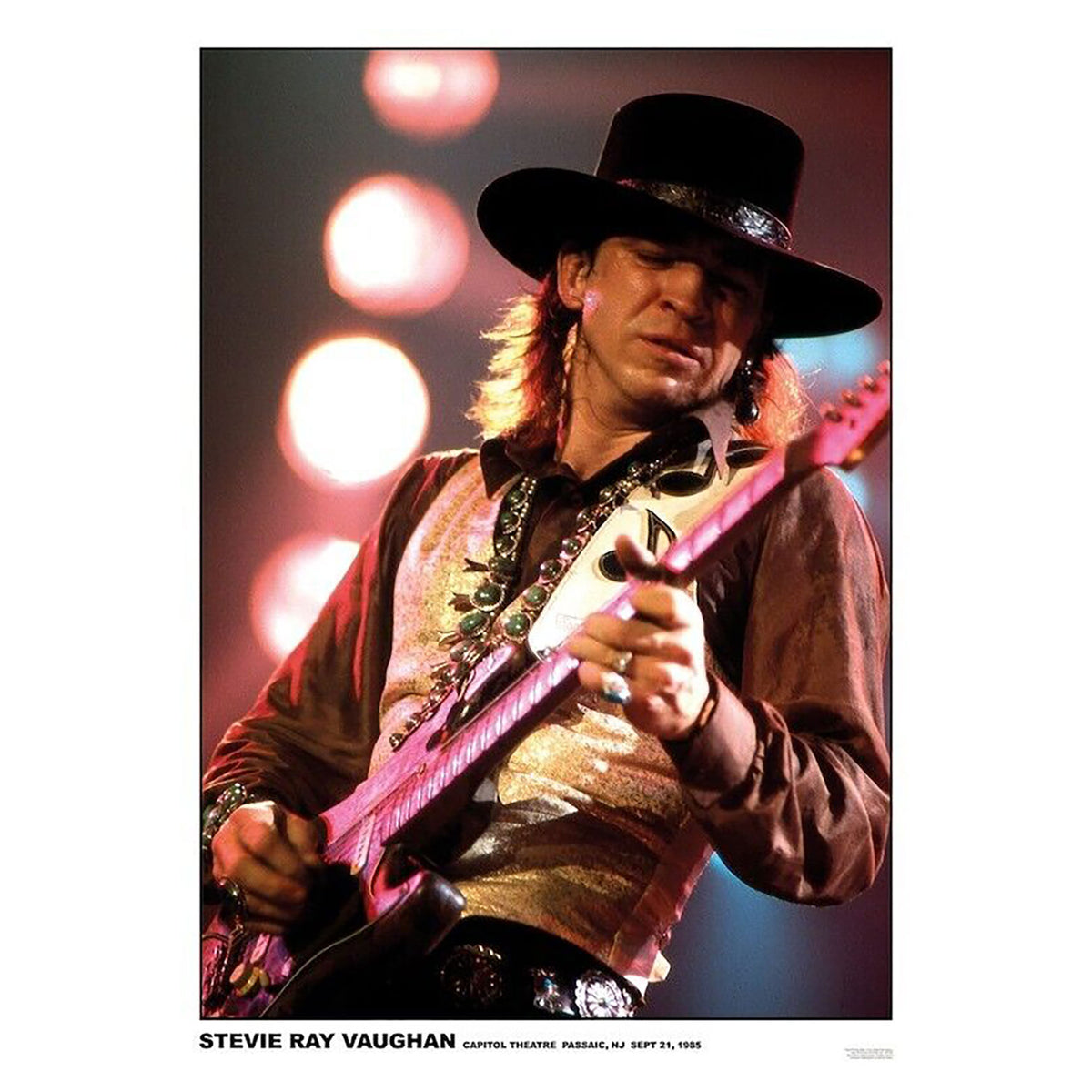 Stevie Ray Vaughan Capitol Theatre 1985 Import Poster Front
