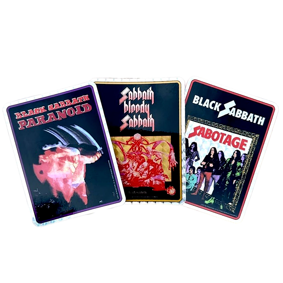 Black Sabbath Prismatic Sticker Pack 02 (3x4" stickers) Sticker Set Front
