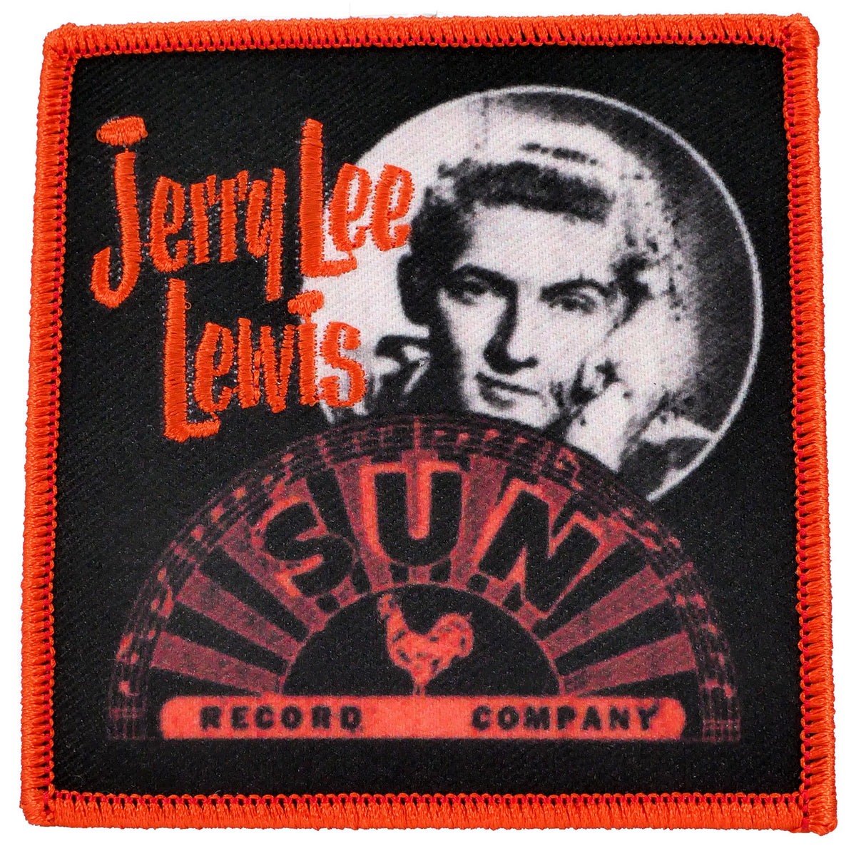 Jerry Lee Lewis x Sun Records Embroidered Patch Front