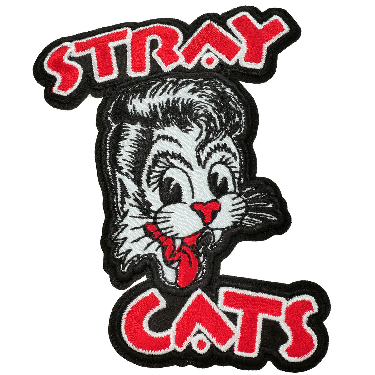 Stray Cats Logo Embroidered Patch Front