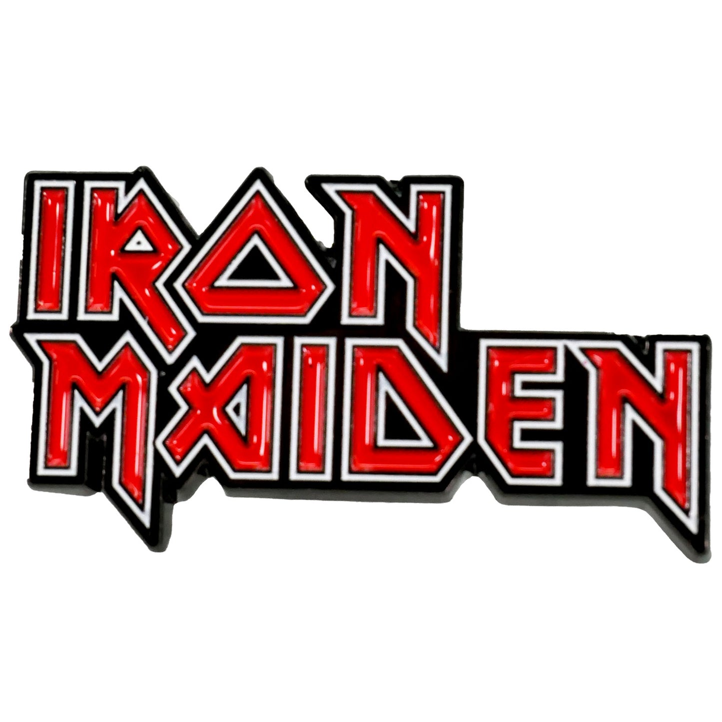 Iron Maiden Logo Pewter Pin Badge Back