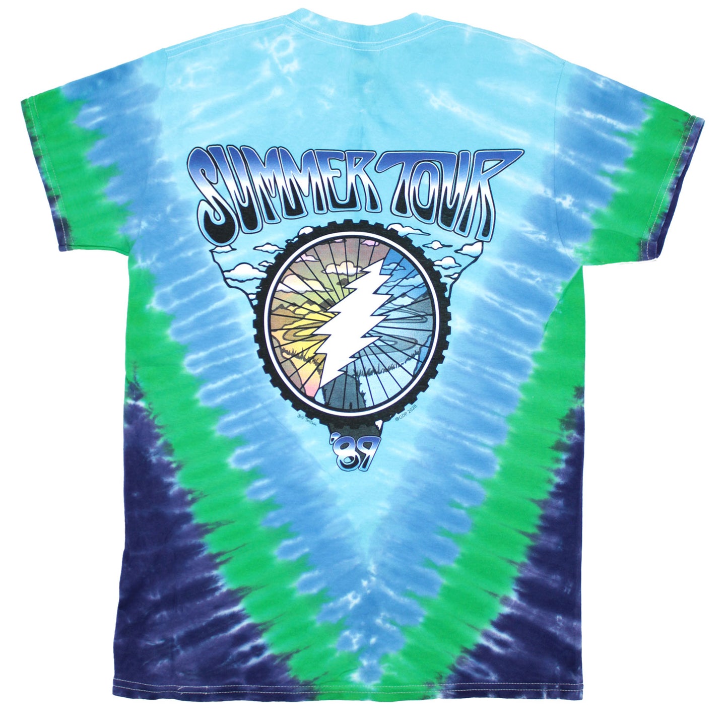Grateful Dead Summer Tour '89 Tie Dye T-shirt Back