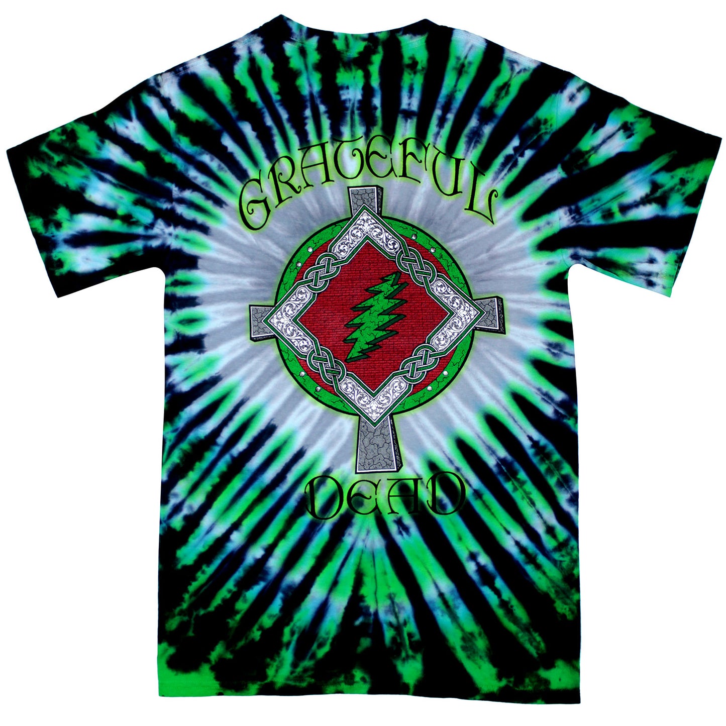 Grateful Dead Shamrock Tie Dye T-shirt Back
