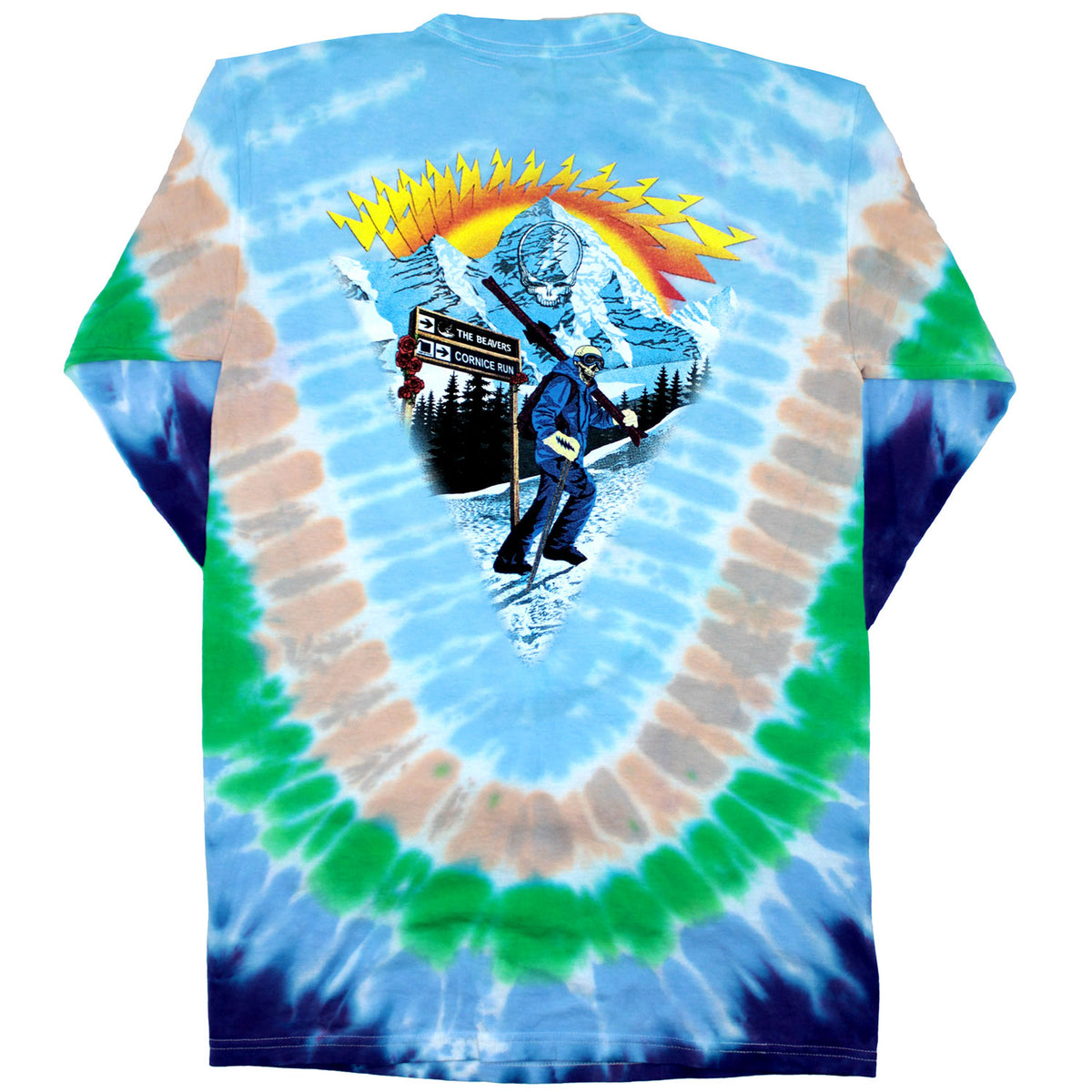 Grateful Dead Wingman Tie Dye Long Sleeve Back