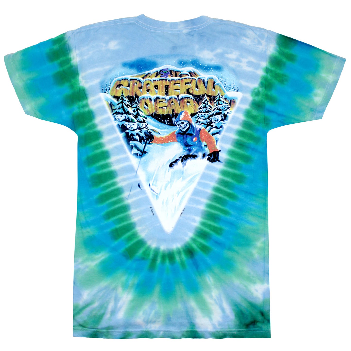 Grateful Dead Heliskier Tie Dye T-shirt Back