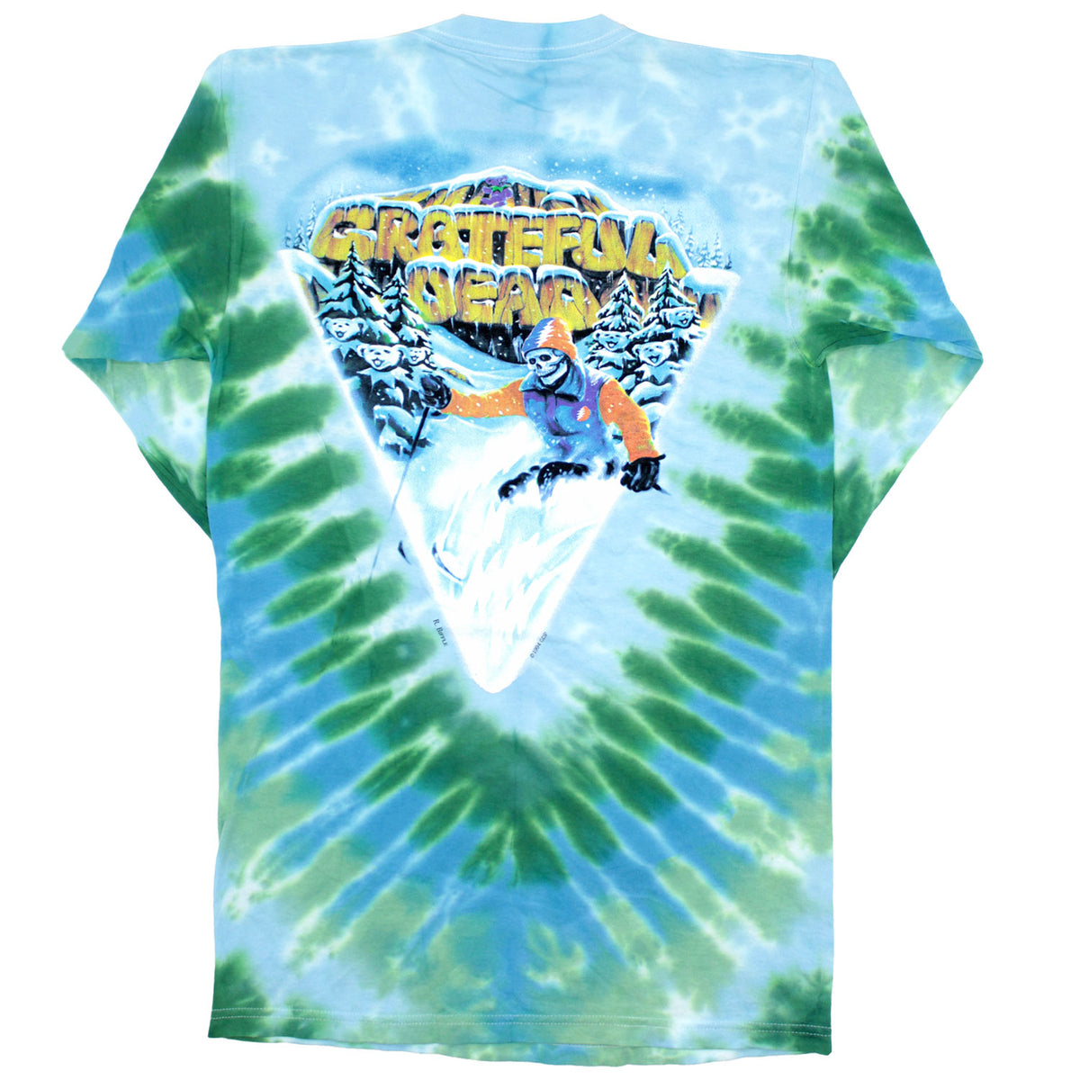 Grateful Dead Heliskier Tie Dye Long Sleeve Back