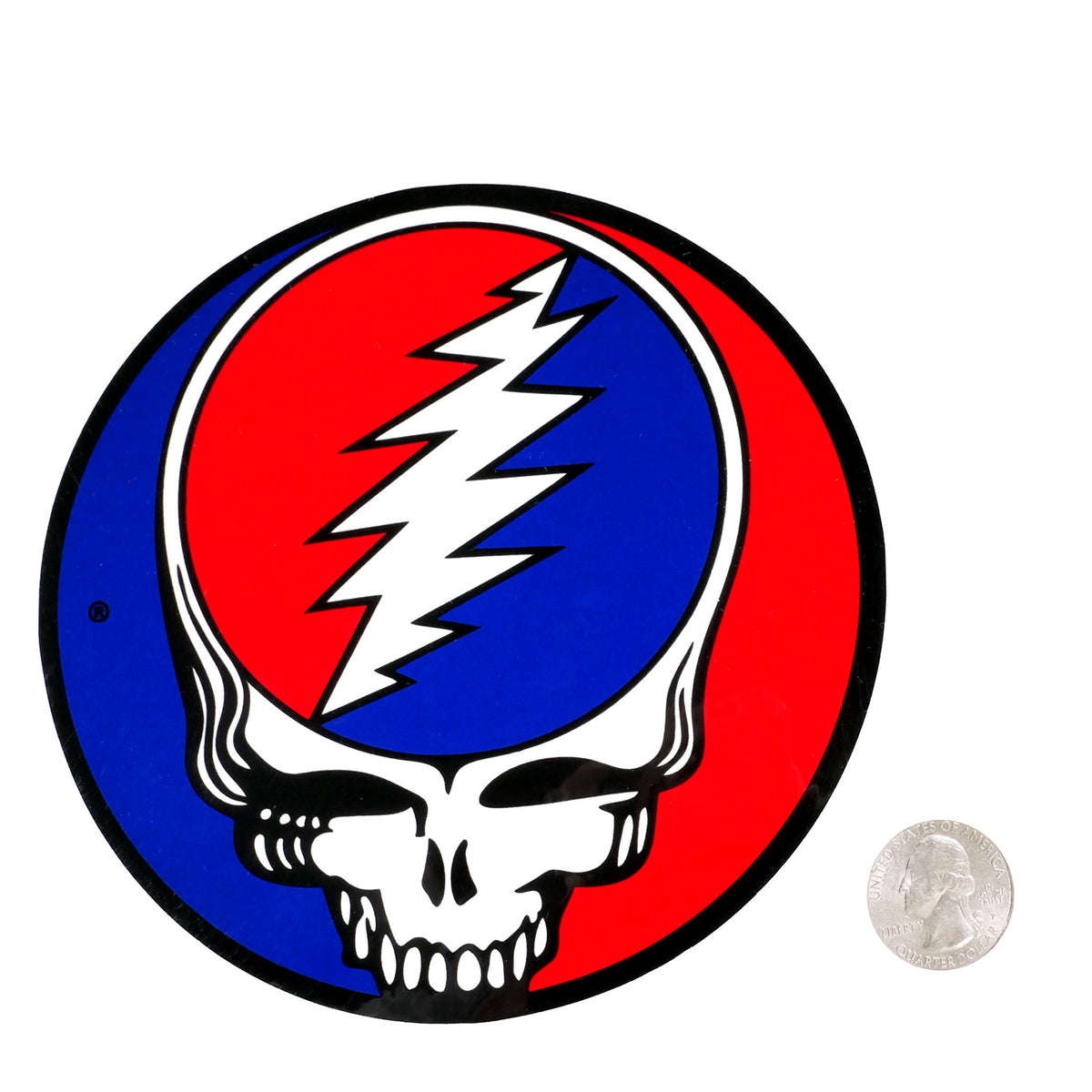 Grateful Dead Mylar SYF Sticker 5" Sticker Back