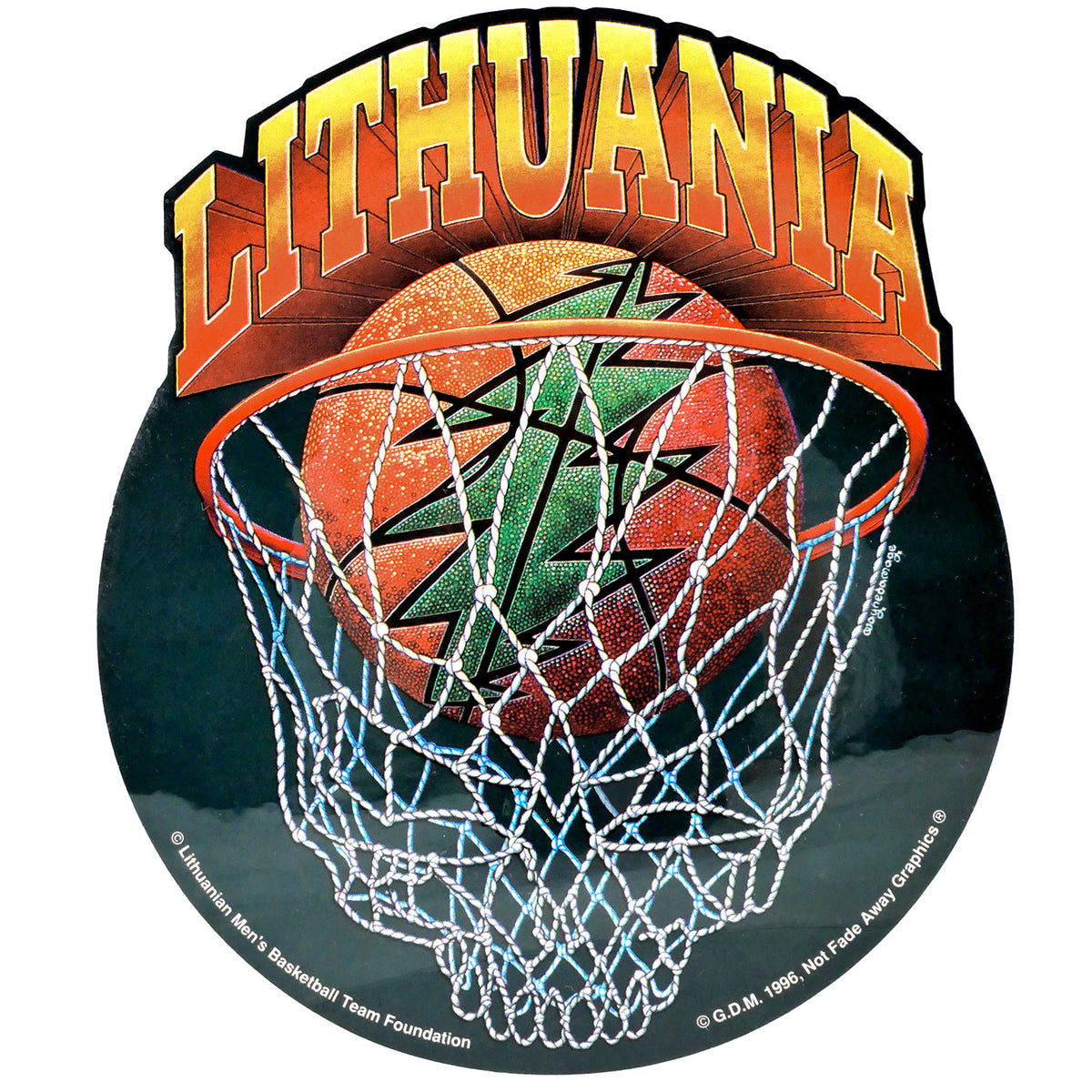 Grateful Dead LITHUANIA 5.5" Sticker Front