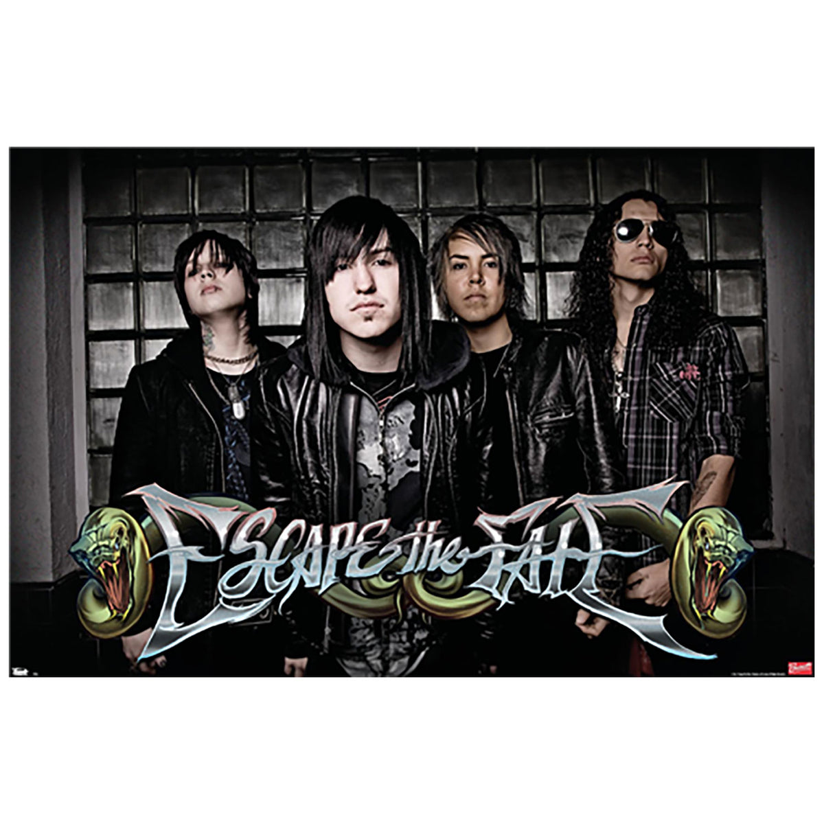 Escape The Fate Band Photo & Logo Domestic Poster Front