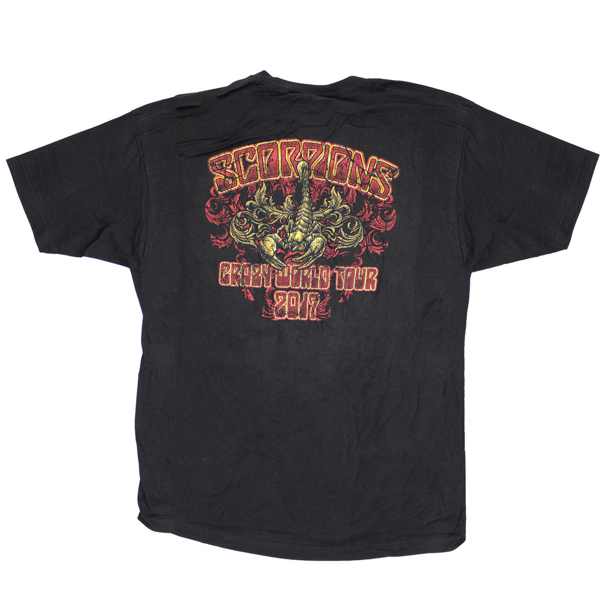 Scorpions Crazy World Tour 2017 Slim Fit T-shirt Back