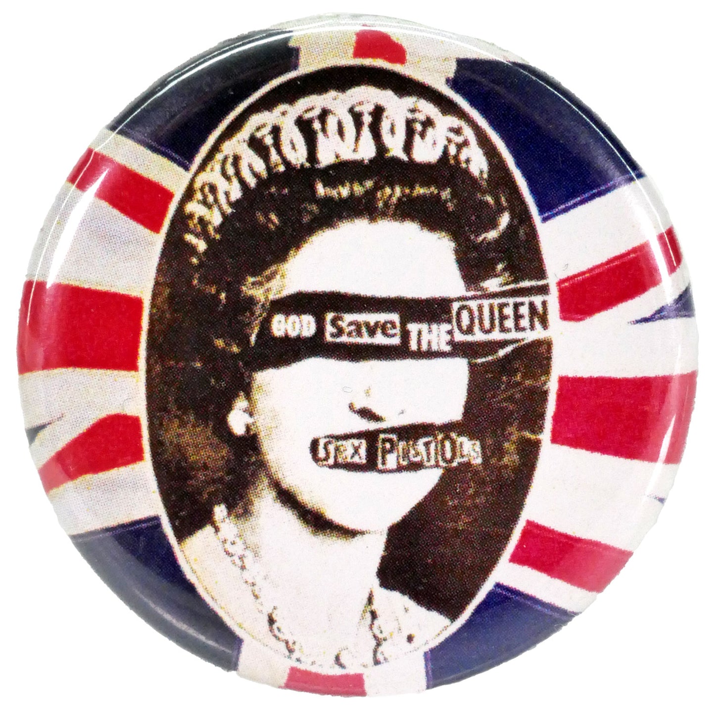 Sex Pistols God Save The Queen Button Front