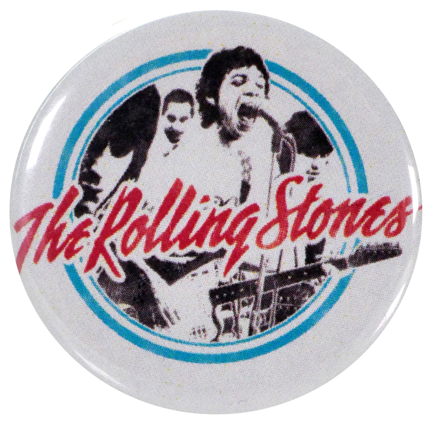 The Rolling Stones Concert Poster Button Front