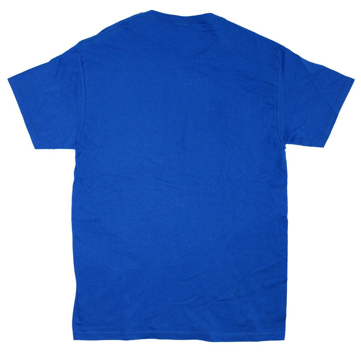 AC/DC Vintage Distressed American Flag Logo On Royal Blue T-shirt T-shirt Back