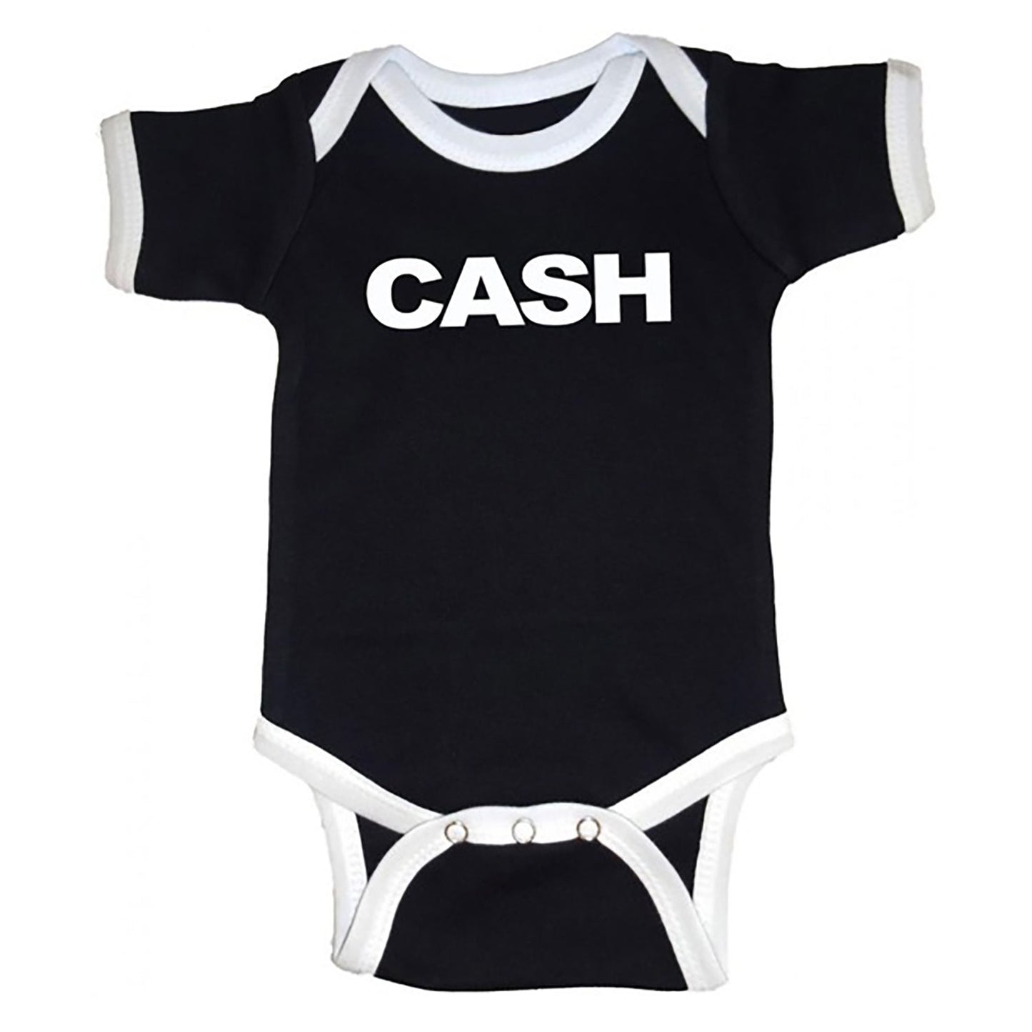 Johnny Cash CASH Logo Bodysuit Front