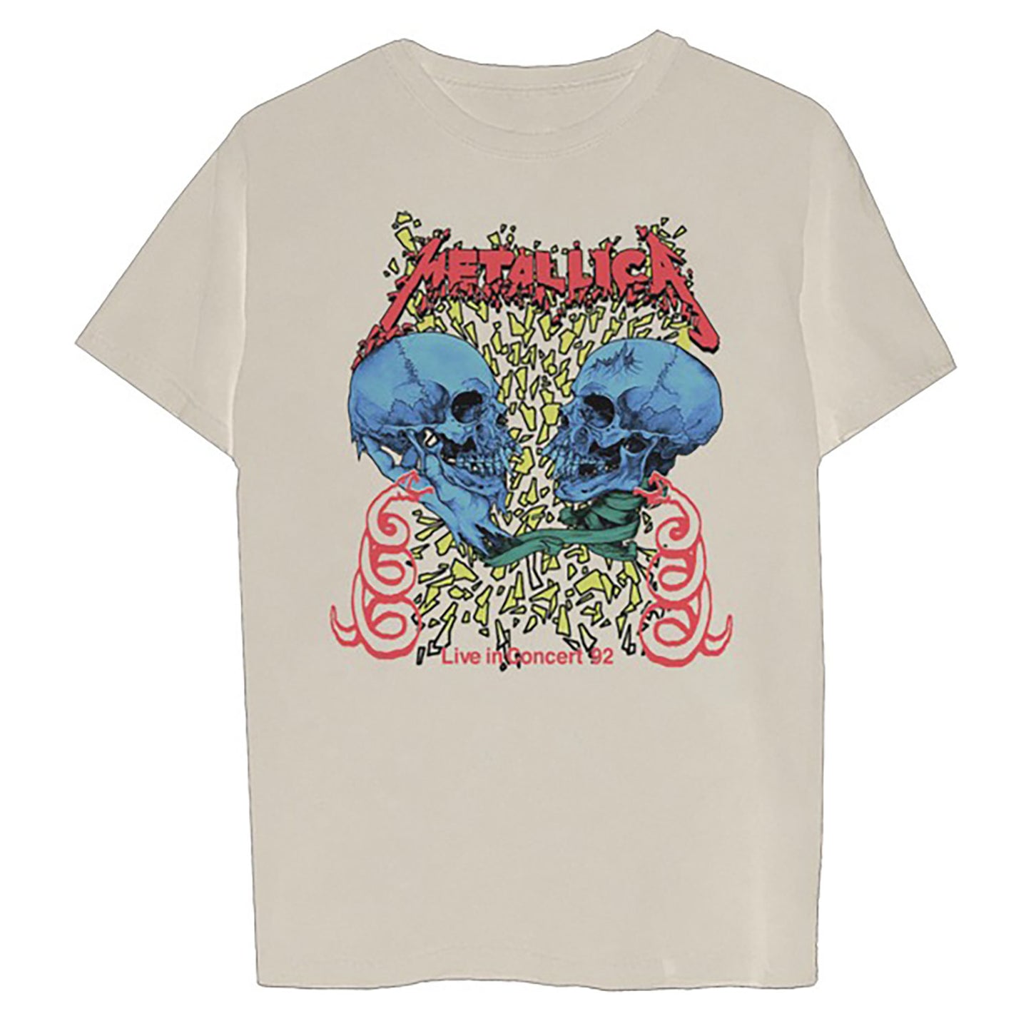 Metallica Live in Concert 92 T-shirt Front