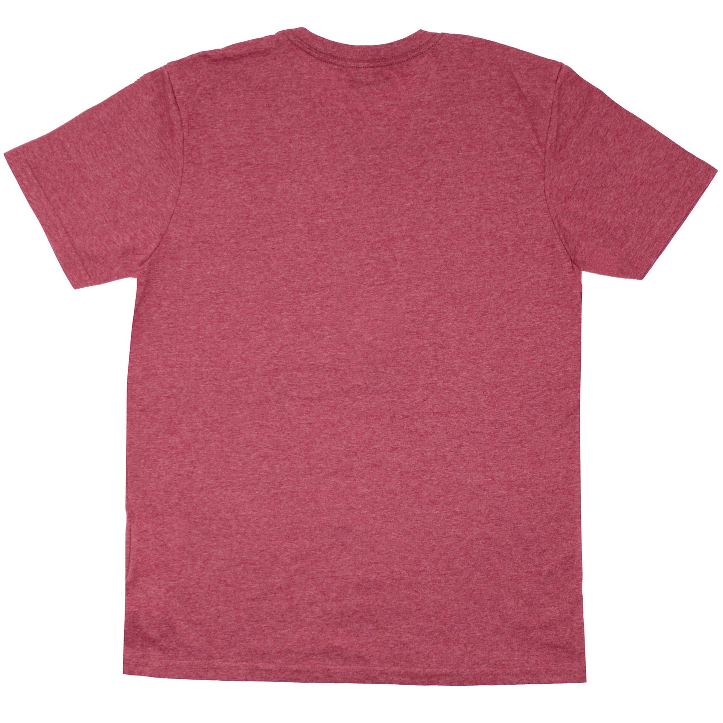 AC/DC Back In Black On Heather Red T-shirt Back