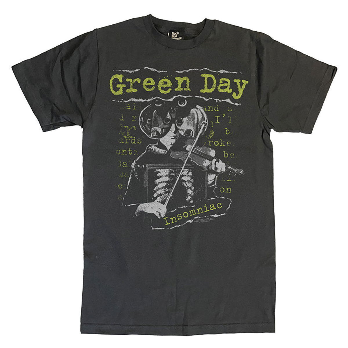 Green Day Insomniac by Rock Roll Repeat T-shirt Front