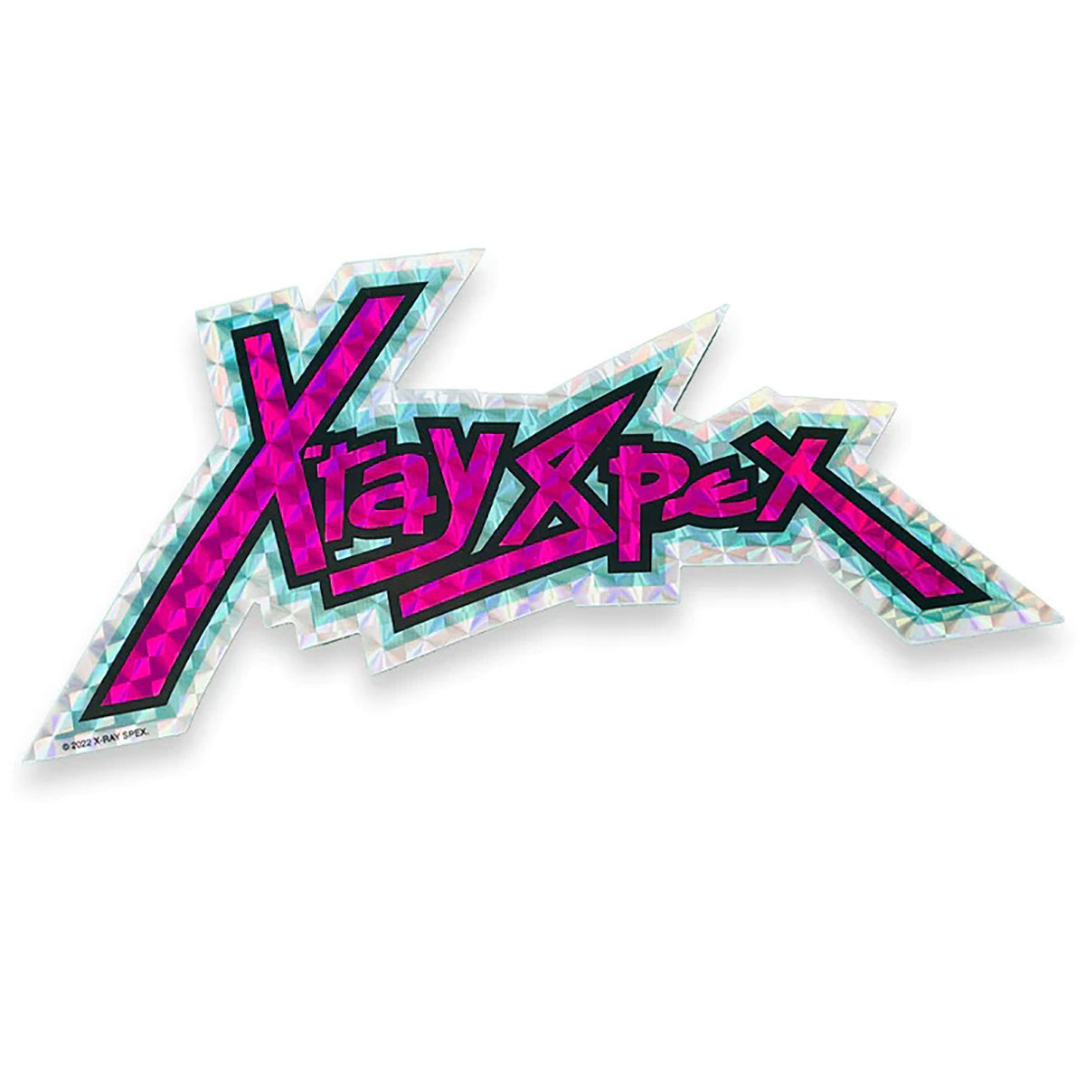 X-Ray Spex Prismatic Sticker (Pink & Black) by Rock Roll Repeat Sticker Front