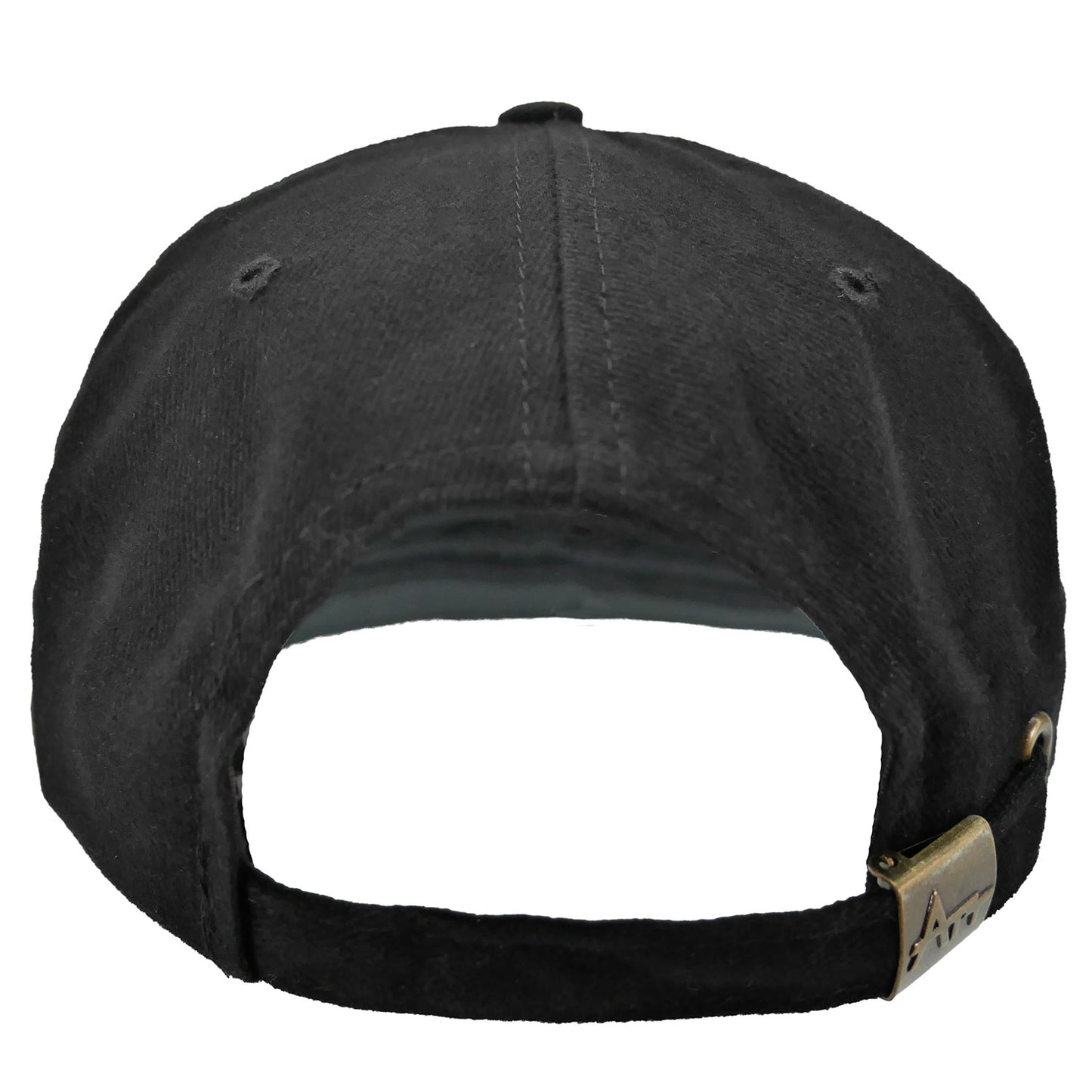 Who Embroidered Black & White Peppermint Logo Baseball Cap Back