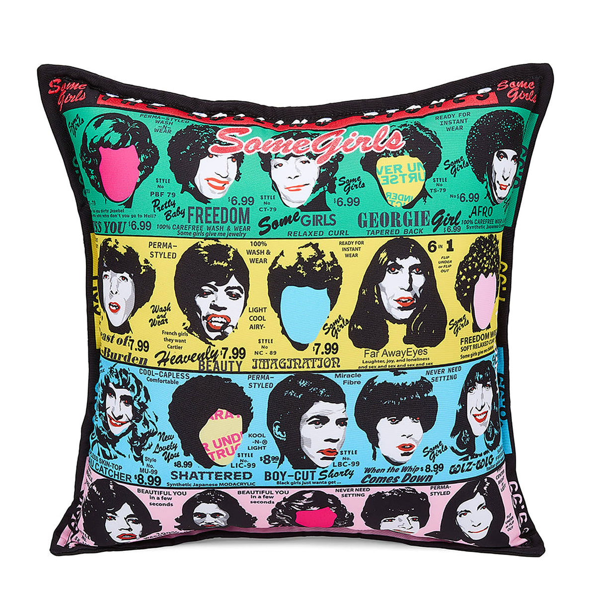 The Rolling Stones Some Girls 16" Plush Pillow by Kidrobot Pillow Front