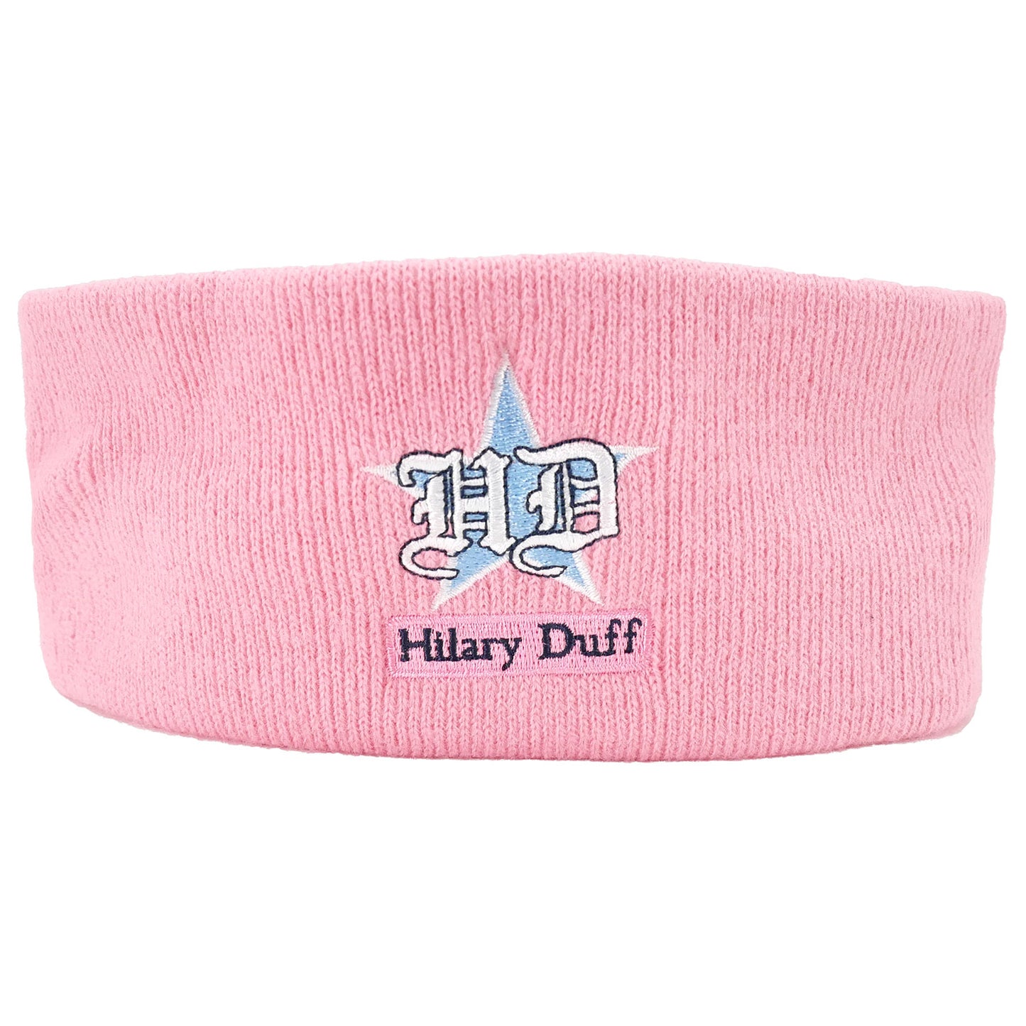 Hilary Duff Embroidered HD Star Logo Pink Headband Headband