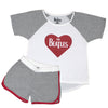 Girl's Heart Logo Tee & Shorts Set Sleepwear