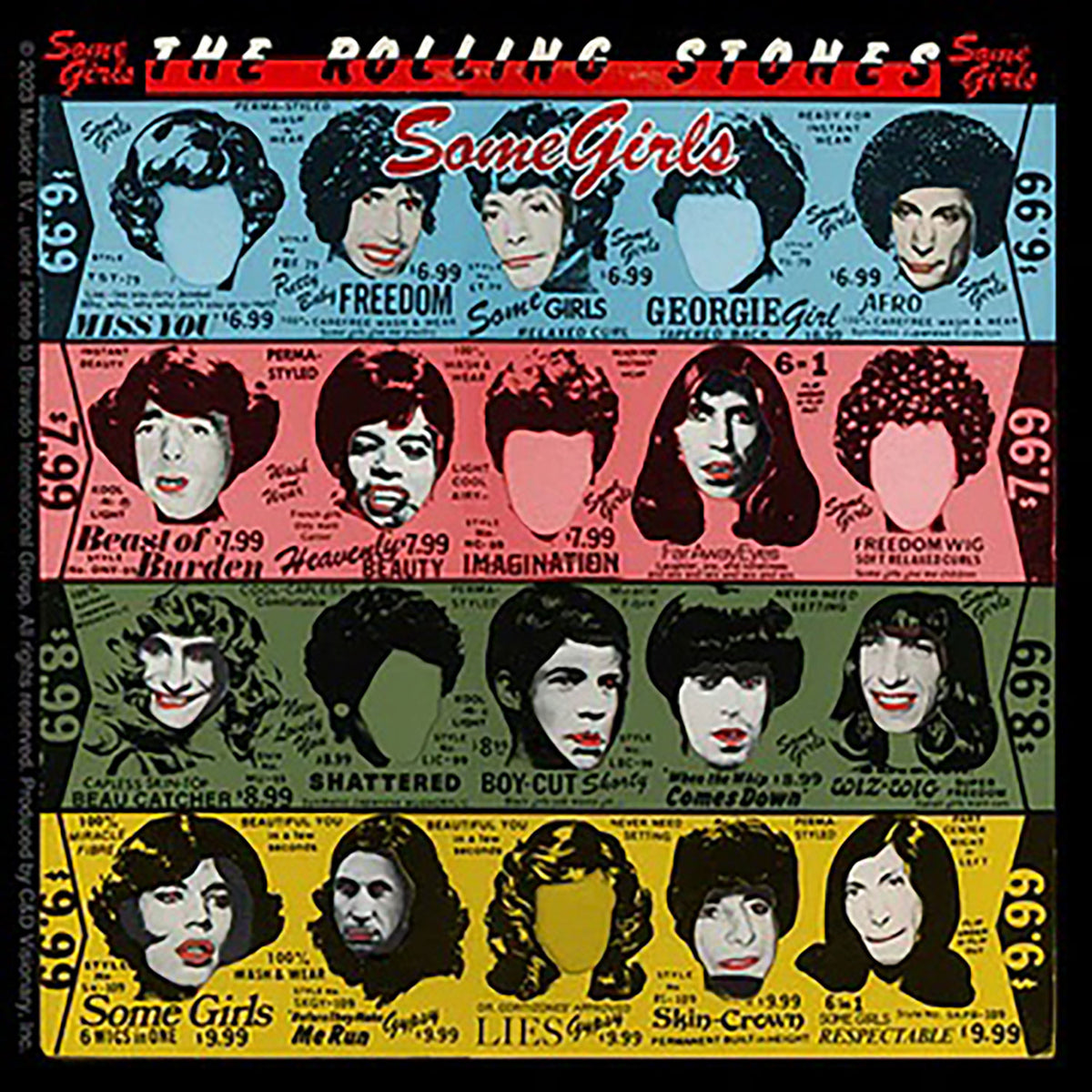 The Rolling Stones Some Girls Sticker Front