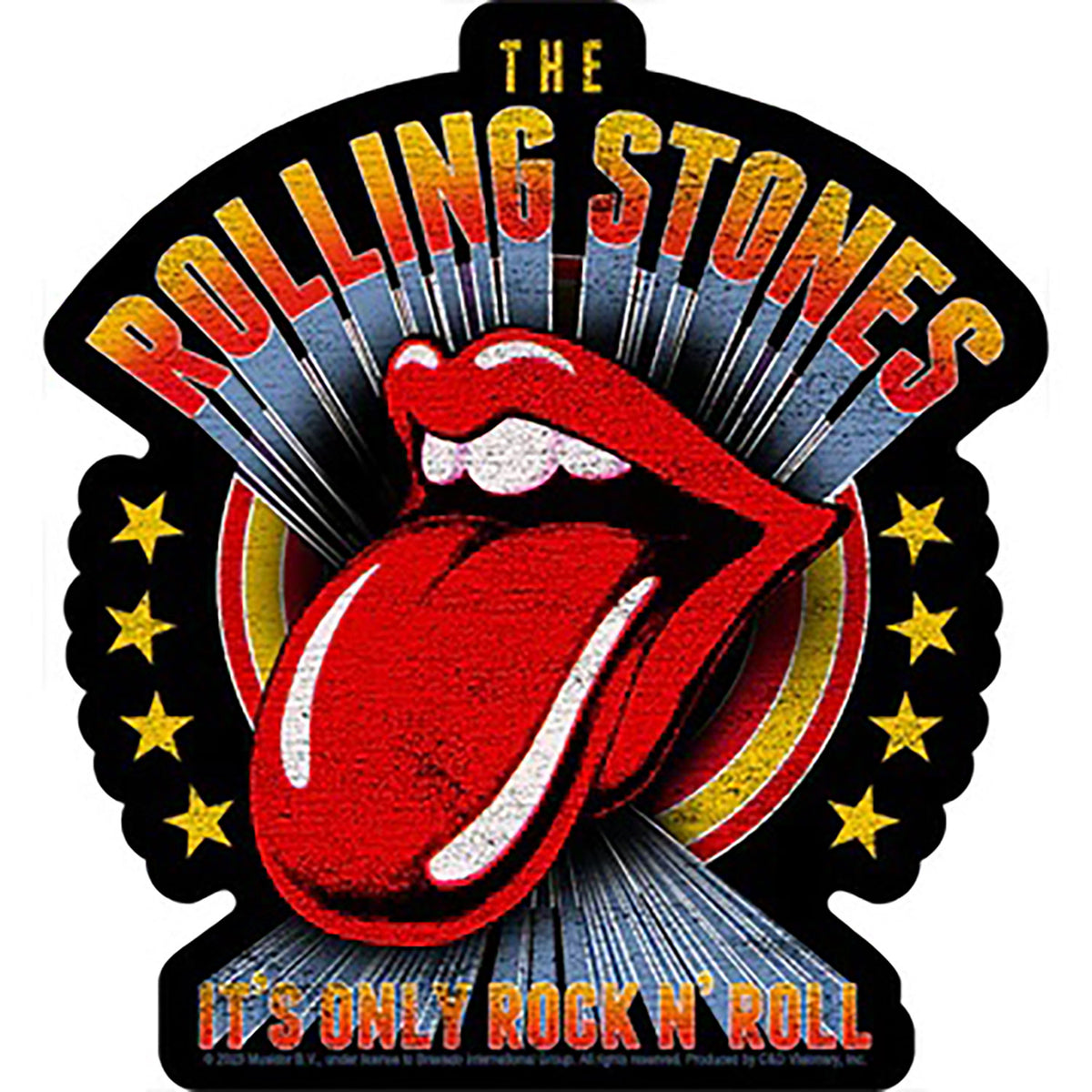 The Rolling Stones Vintage Poster Sticker Front