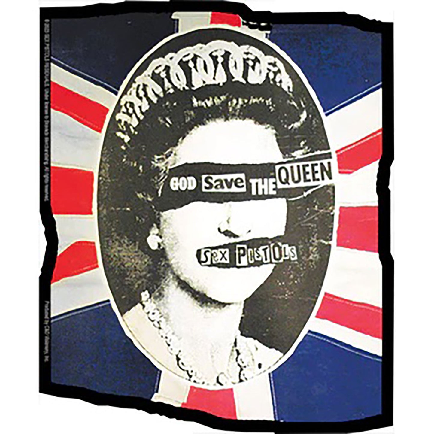 Sex Pistols UK Flag Queen Sticker Front