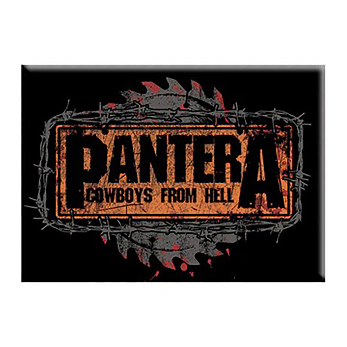 Pantera Cowboys Sign Magnet Front
