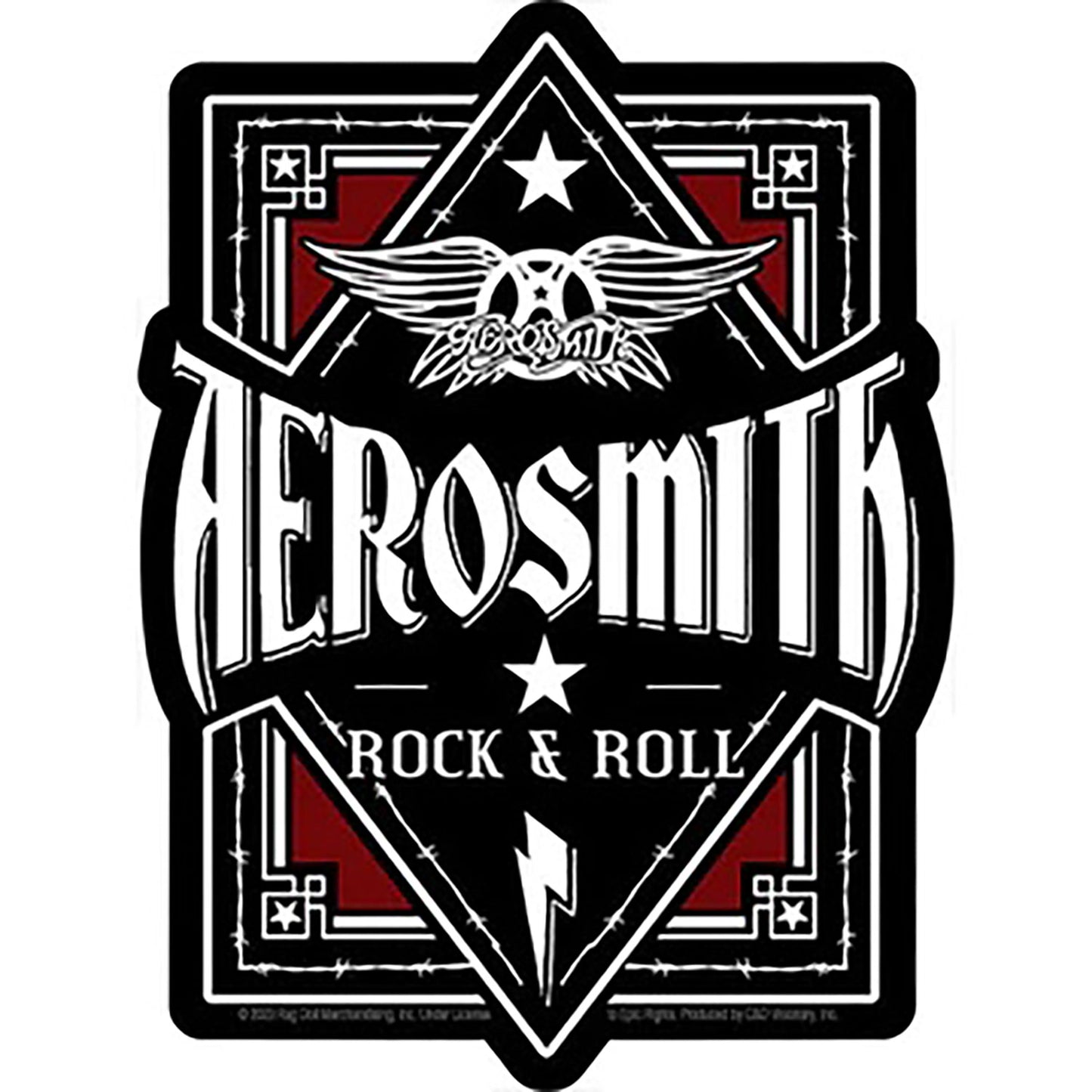 Aerosmith Rock & Roll Sticker Front