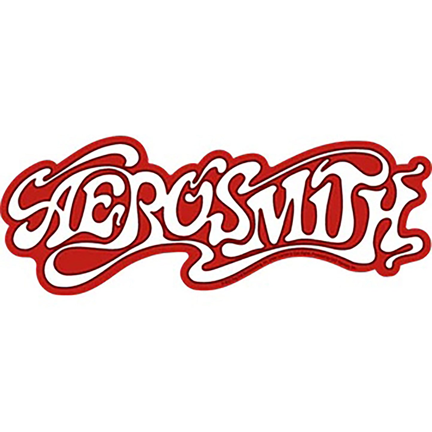 Aerosmith Name Logo Sticker Front