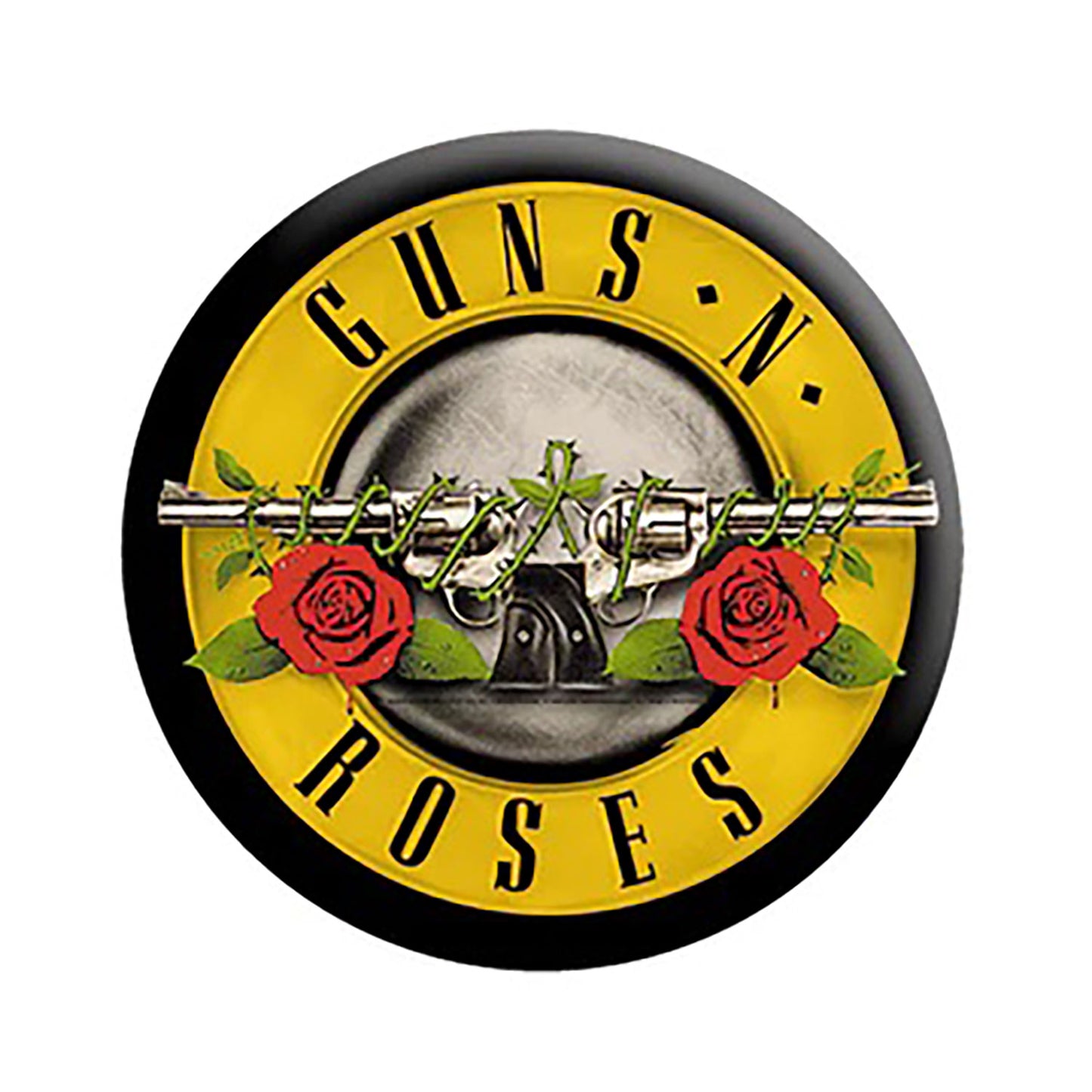 Guns N Roses Bullet Button Front