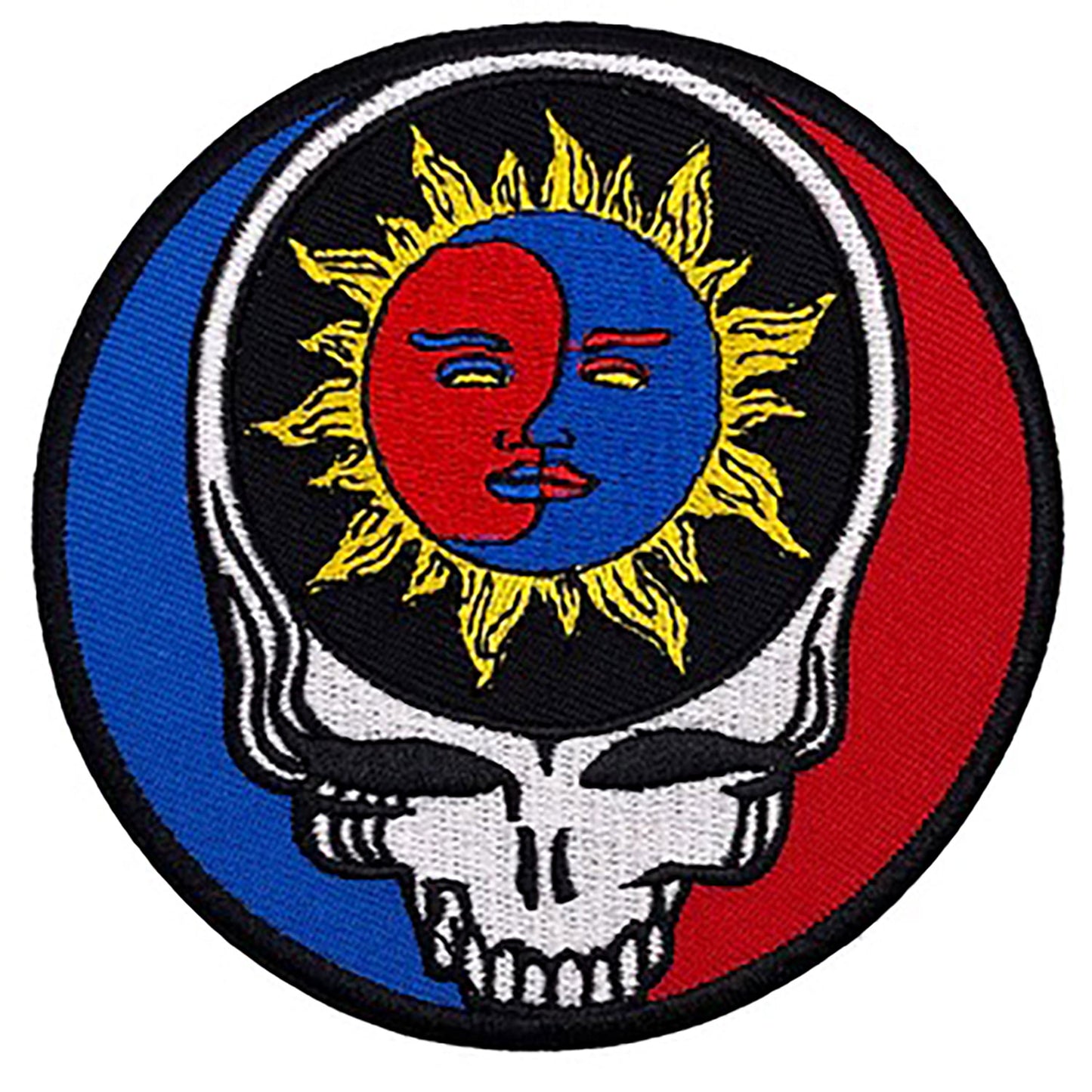 Grateful Dead Sun & Moon SYF Embroidered Patch Front