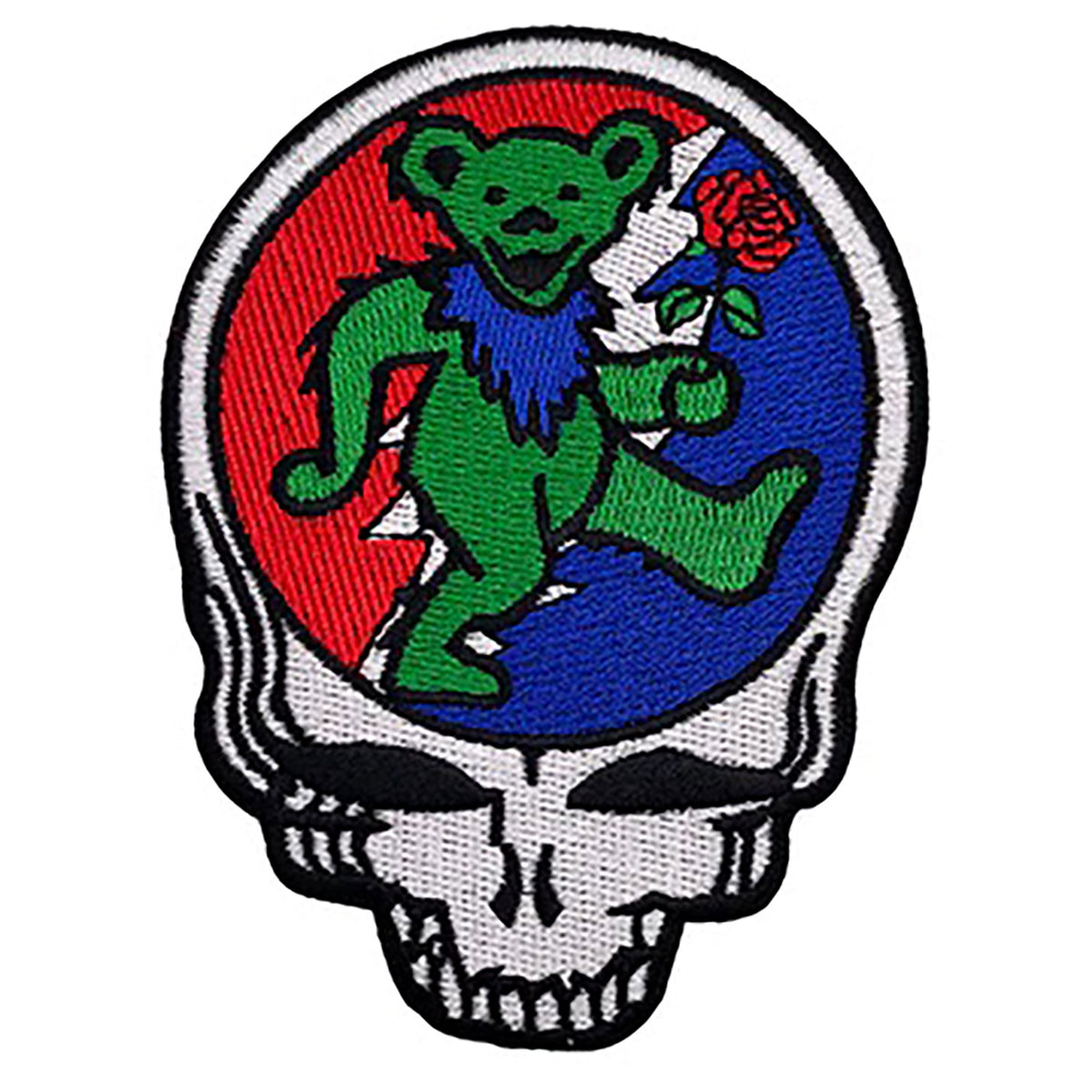 Grateful Dead Dancing Bear SYF Embroidered Patch Front