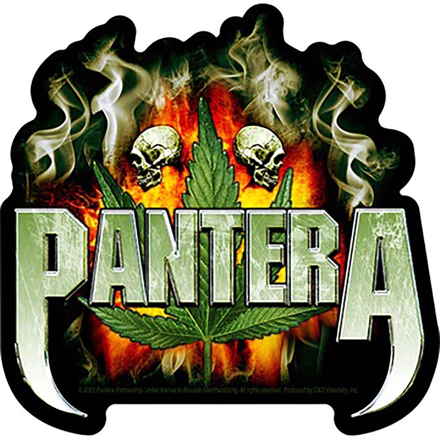 Pantera Smoking Sticker Front