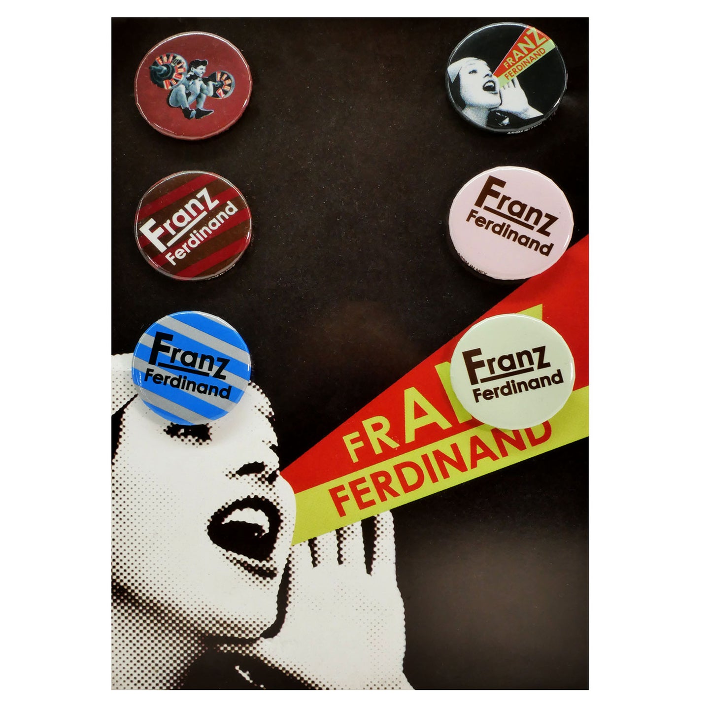 Franz Ferdinand Button Set Collector Items Front