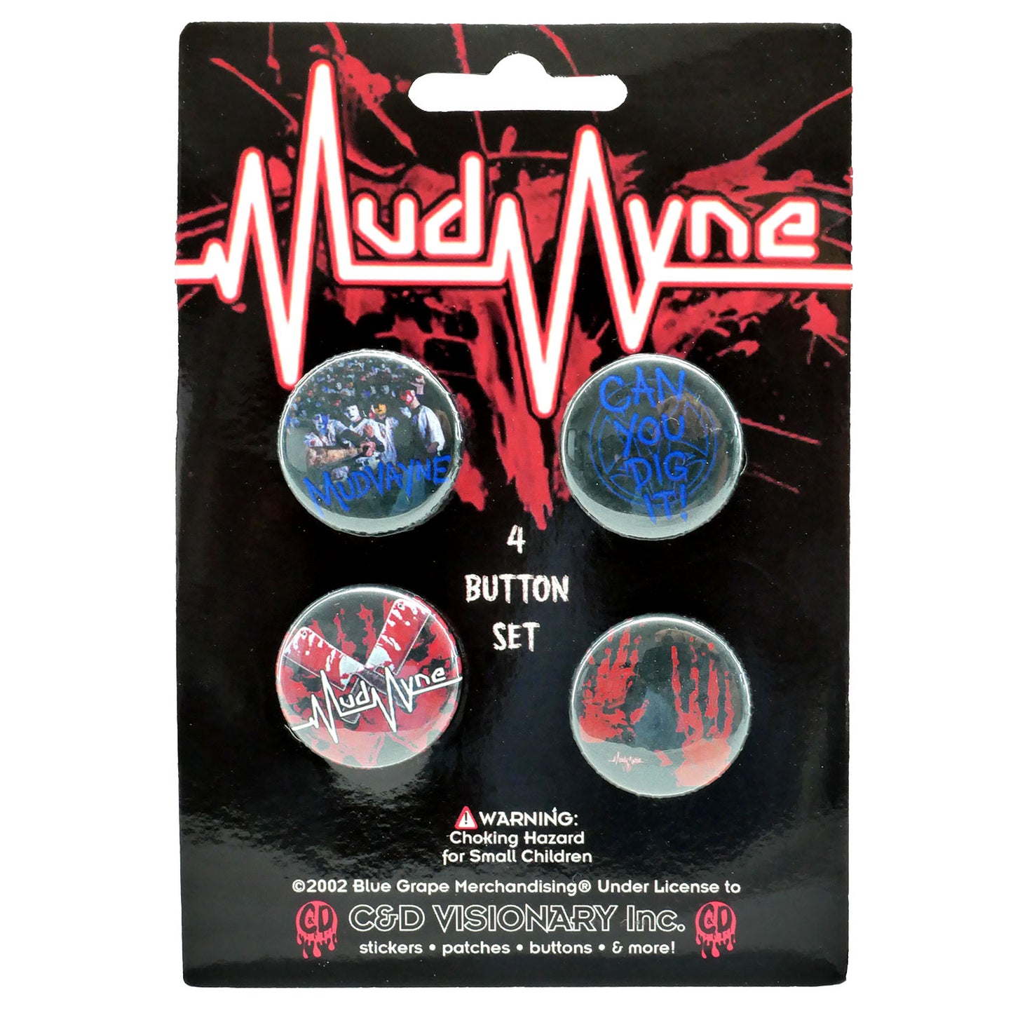 Mudvayne Mudvayne 4 Pack Buttons Collector Items