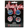 Mudvayne 4 Pack Buttons Collector Items