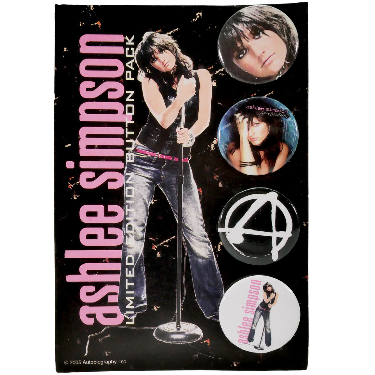 Ashlee Simpson Button Pack Collector Items Front