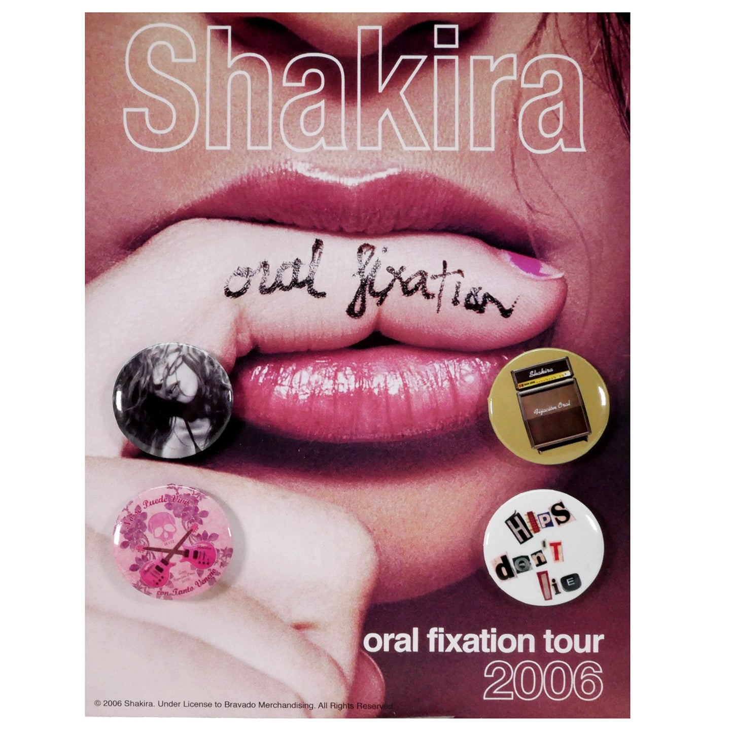 Shakira Oral Fixation Tour 2006 Collector Items