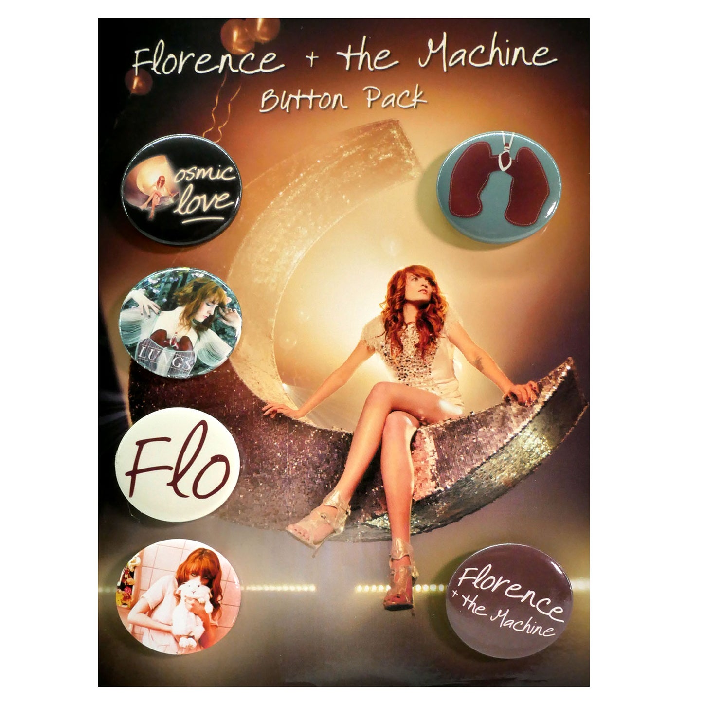 Florence + The Machine Florence & The Machine 6 pc. Button Pack Collector Items Front